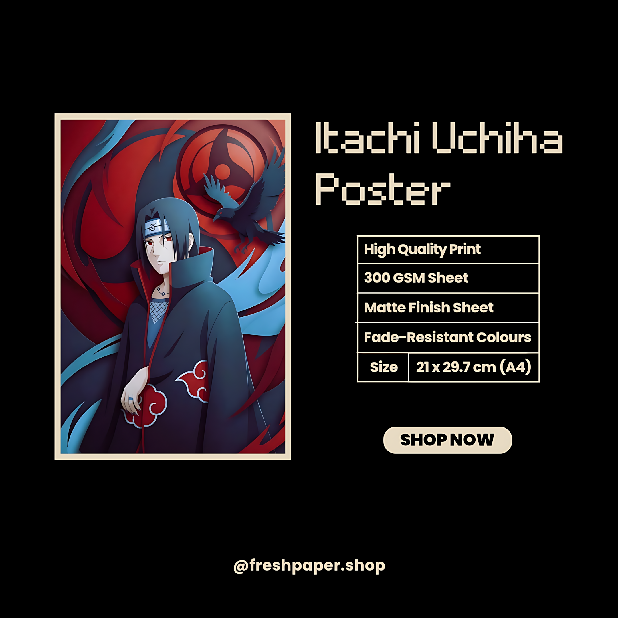 Itachi Uchiha Poster #1 | Naruto | Anime