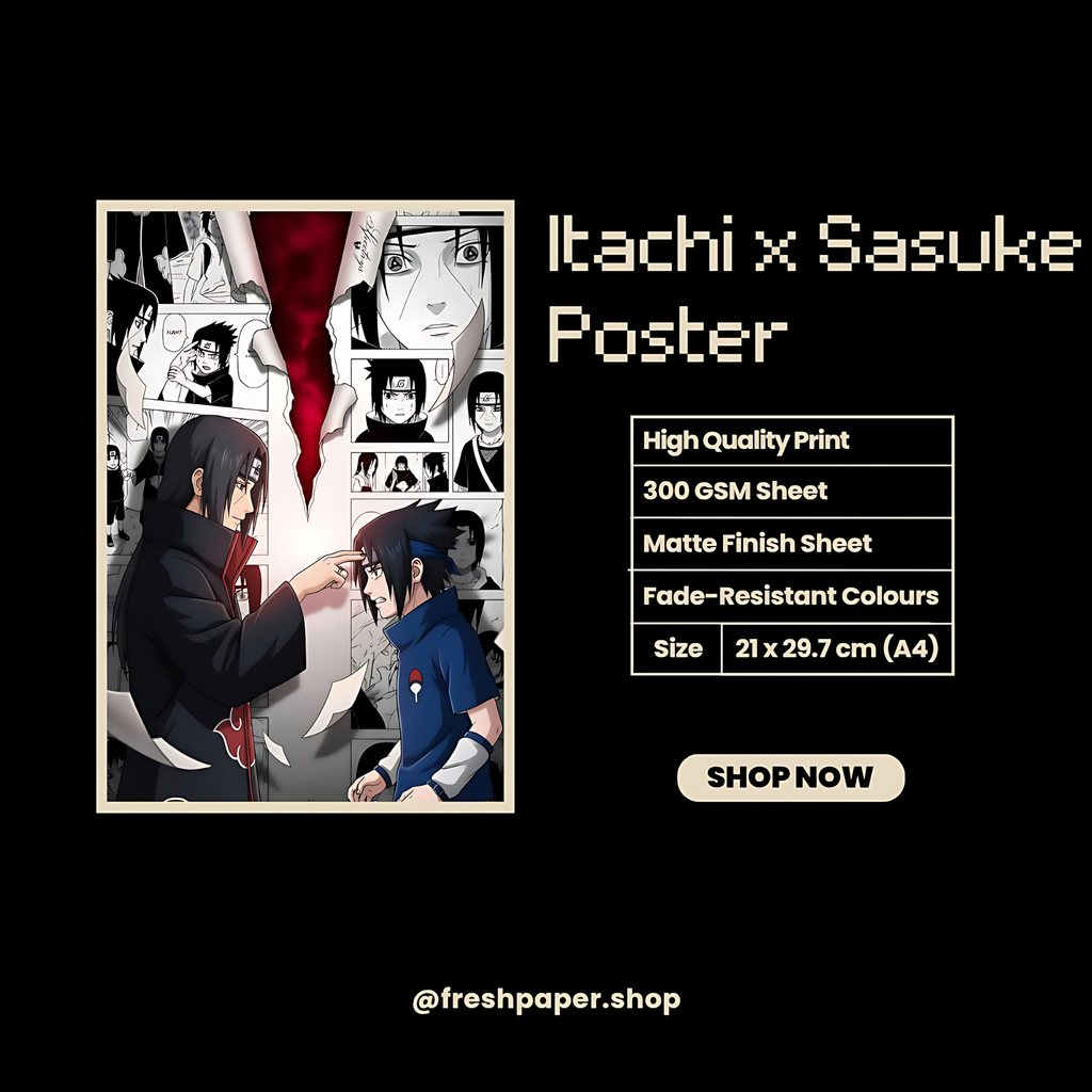 Itachi X Sasuke Poster | Naruto | Anime