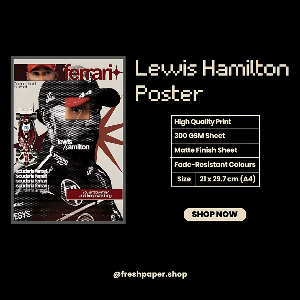Lewis Hamilton Poster | Formula 1 | Sports