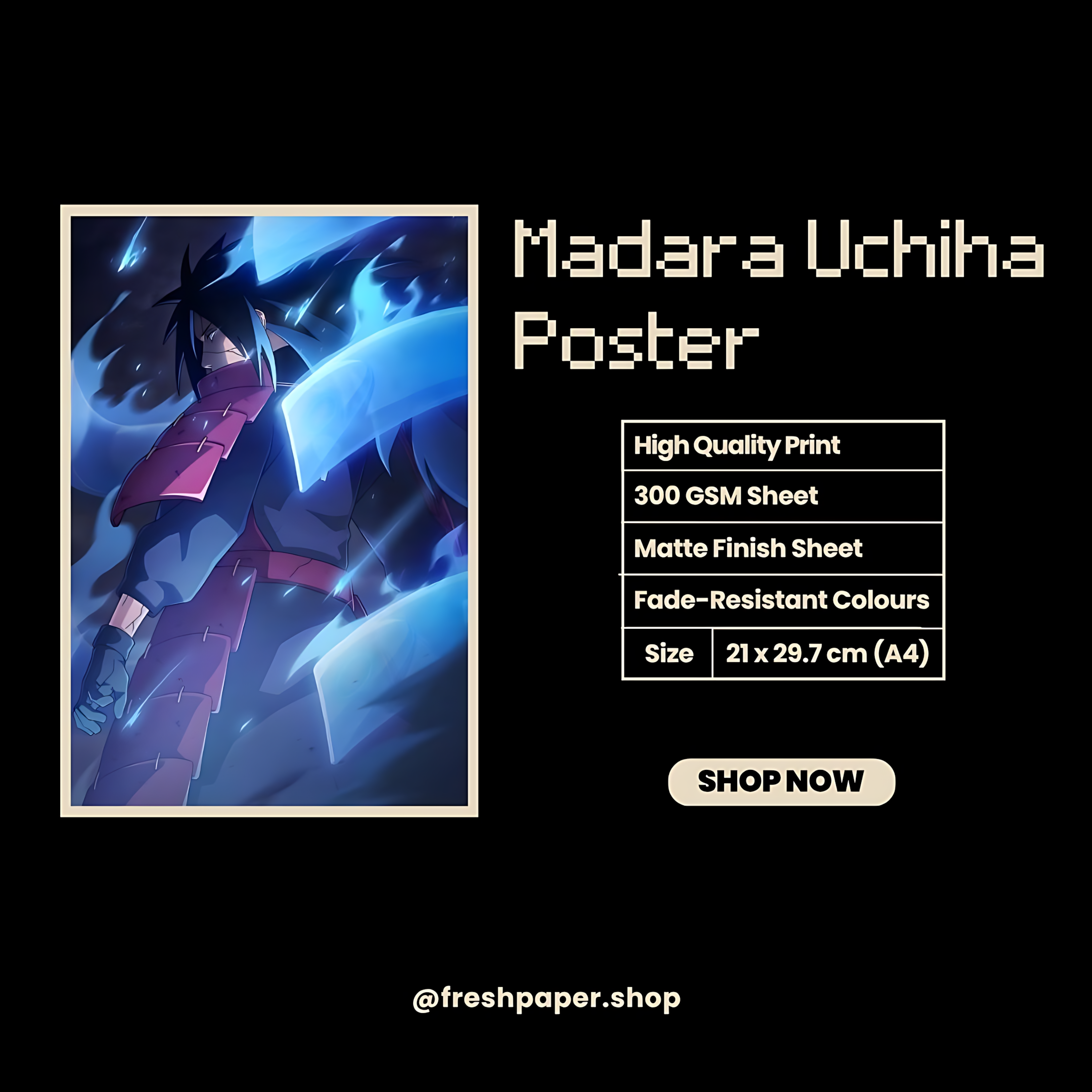 Madara Uchiha Poster | Naruto | Anime