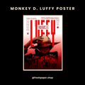 Monkey D Luffy One Piece Anime Poster — Buy Online India | FreshPaper