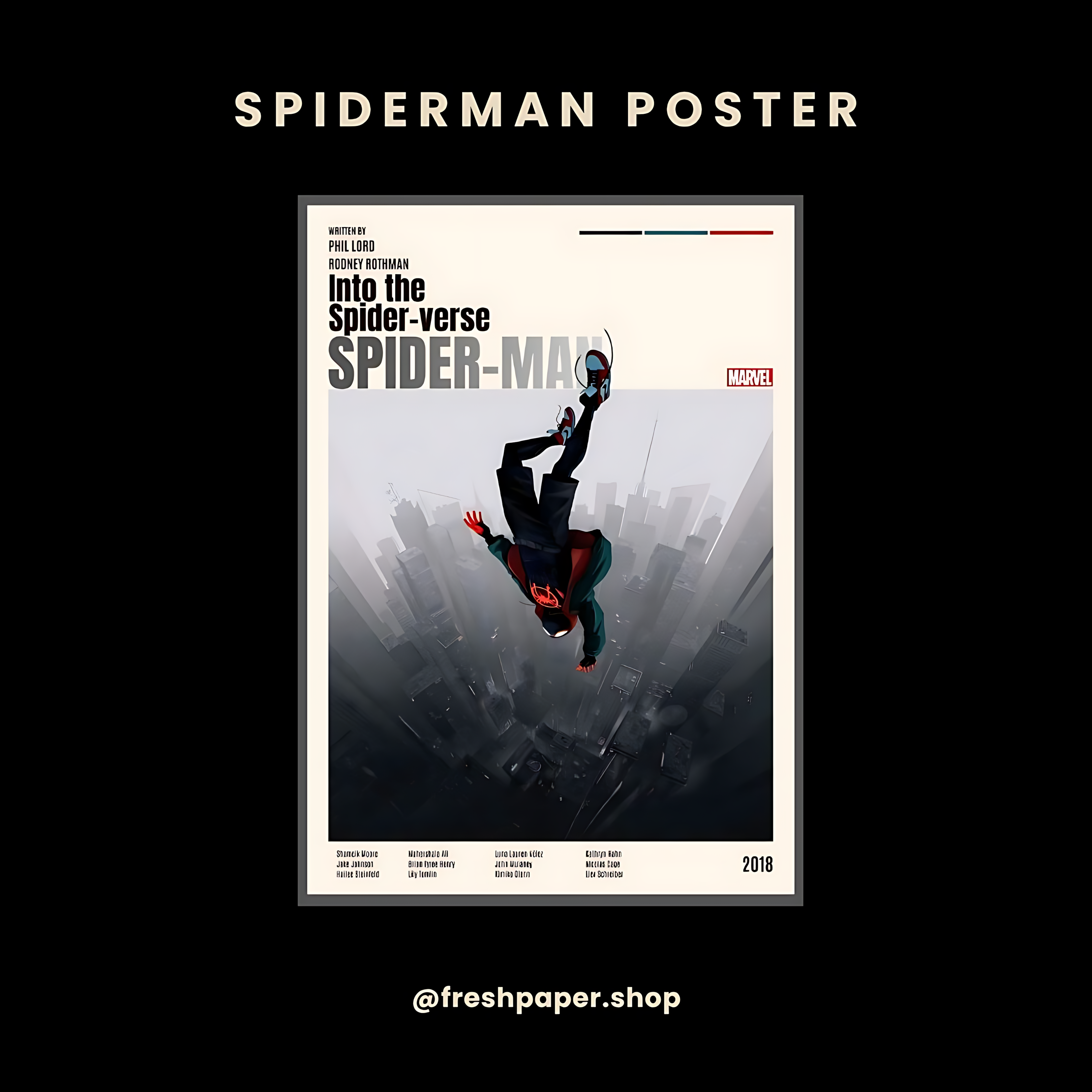 Spider-Man Miles Morales Marvel Poster — Buy Online India | FreshPaper