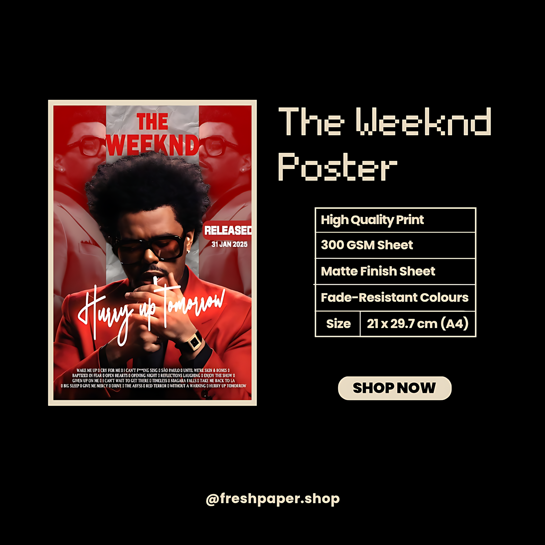 The Weeknd Poster #2 | Singer | Celebrity