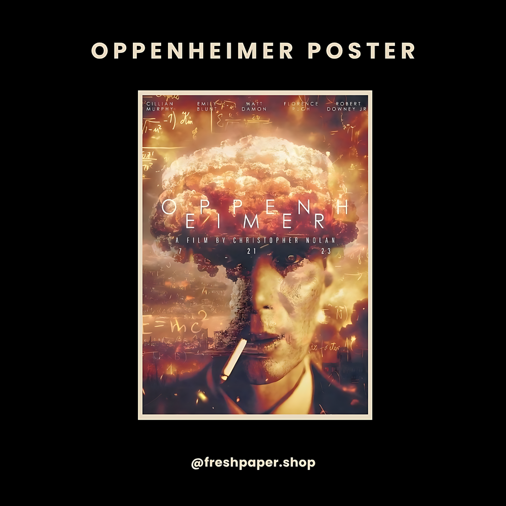 Oppenheimer Hollywood Movie Poster #2 — Buy Online India | FreshPaper