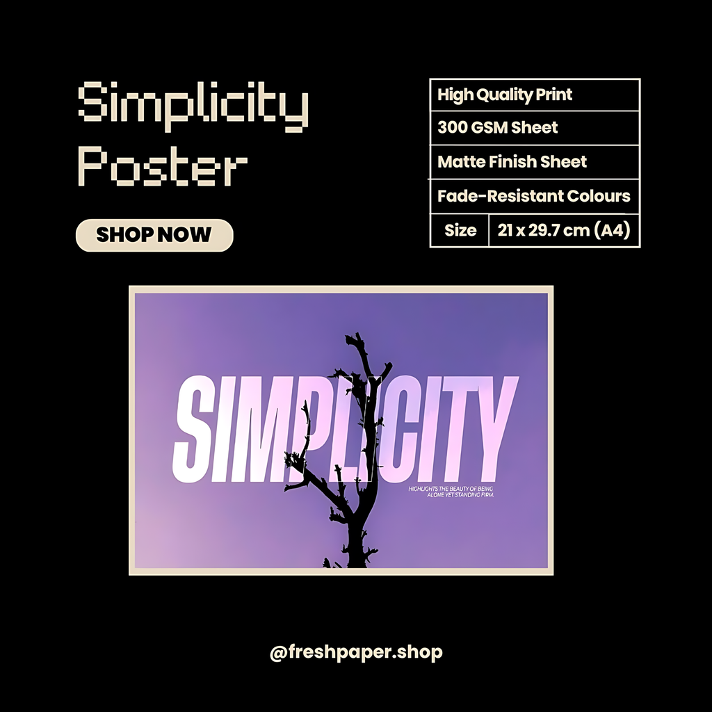 Simplicity Poster | Motivational Posters