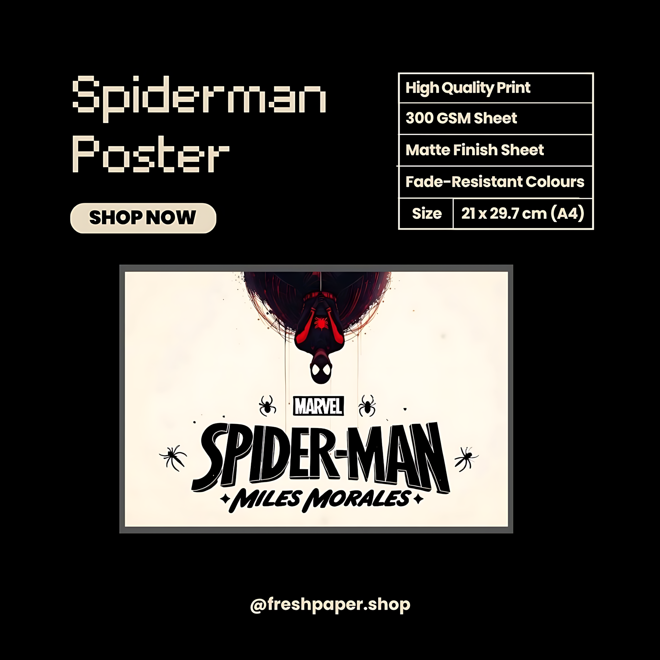 Spiderman Poster | Miles Morales #2 | Marvel