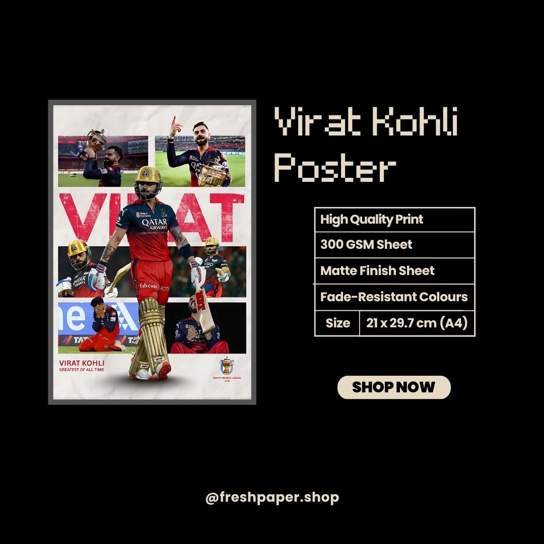 Virat Kohli Poster #2 | Cricket | Sports