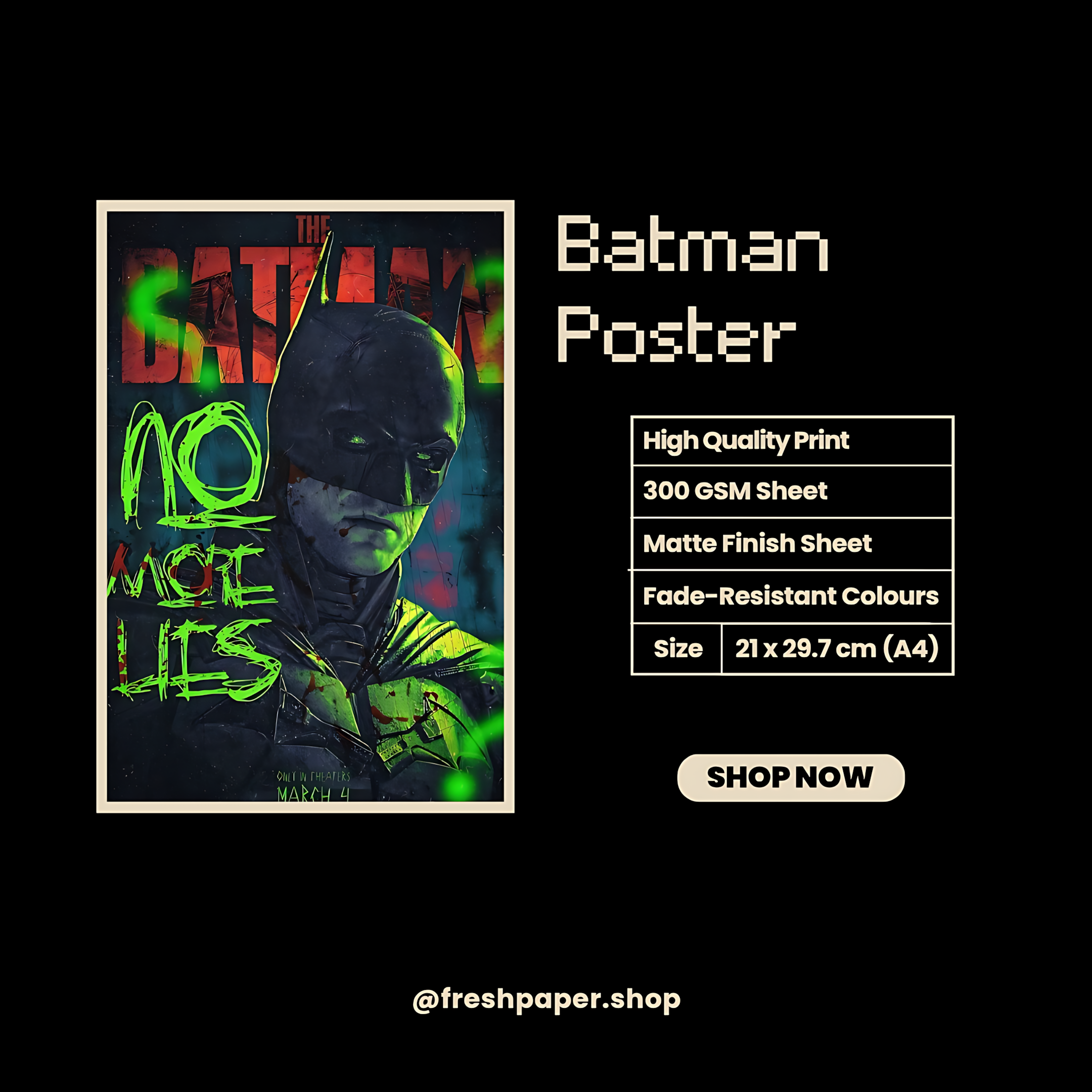 Batman Poster #3 | The Batman | DC