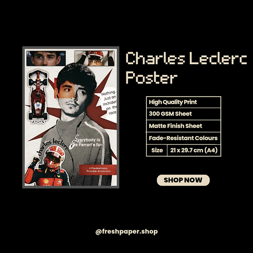 Charles Leclerc Poster #2 | Formula 1 | Sports