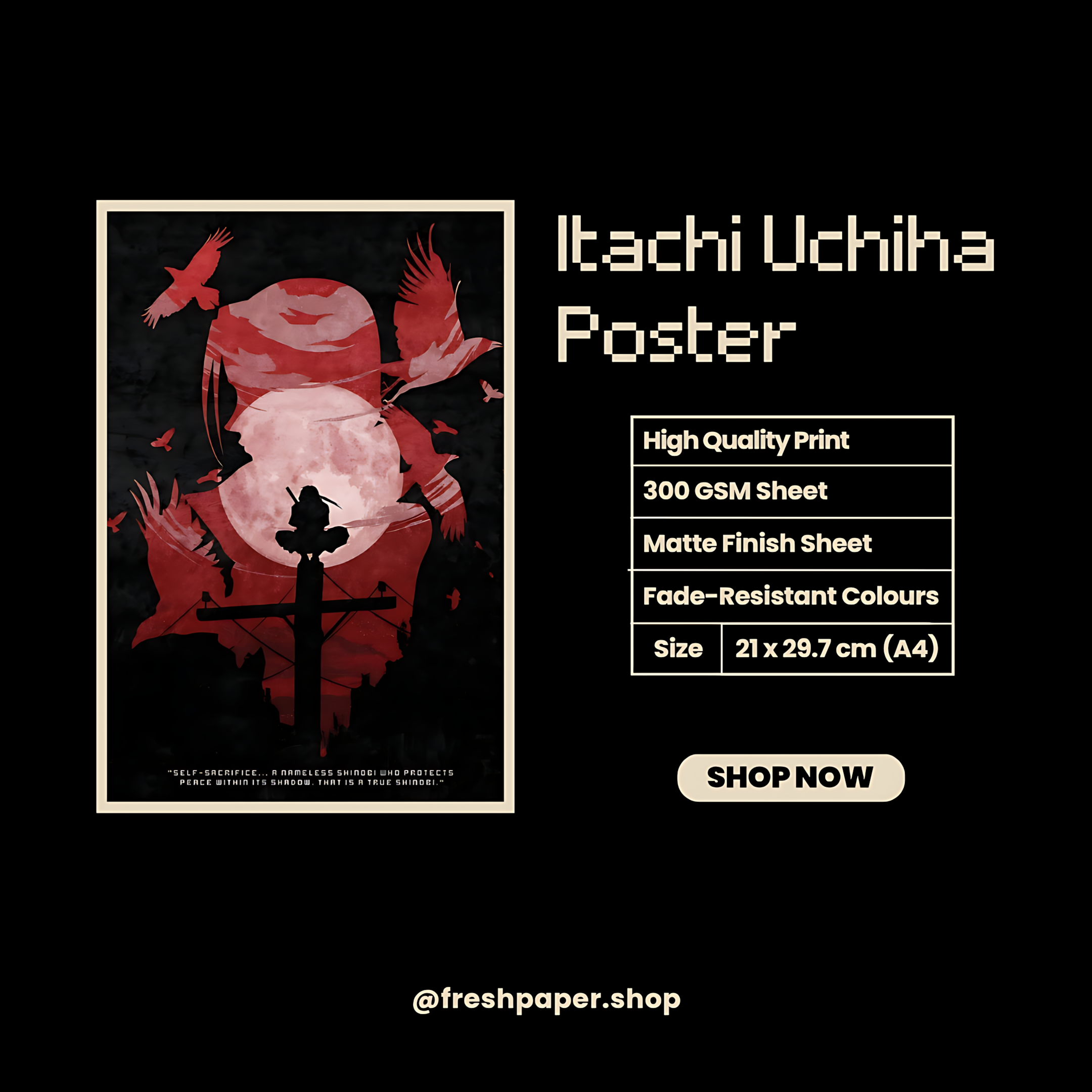 Itachi Uchiha Poster #3 | Naruto | Anime