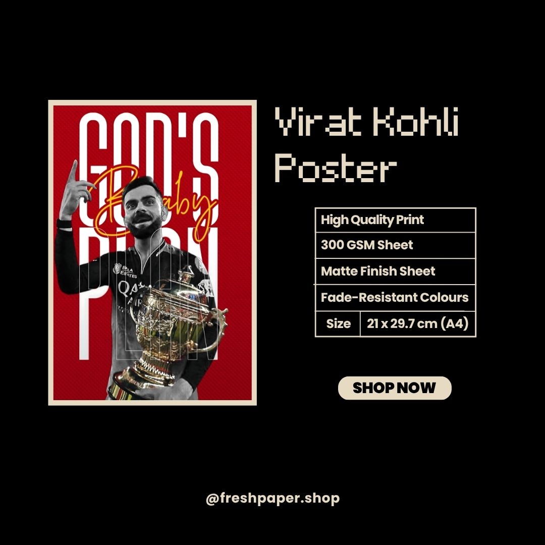 Virat Kohli Poster #3 | Cricket | Sports