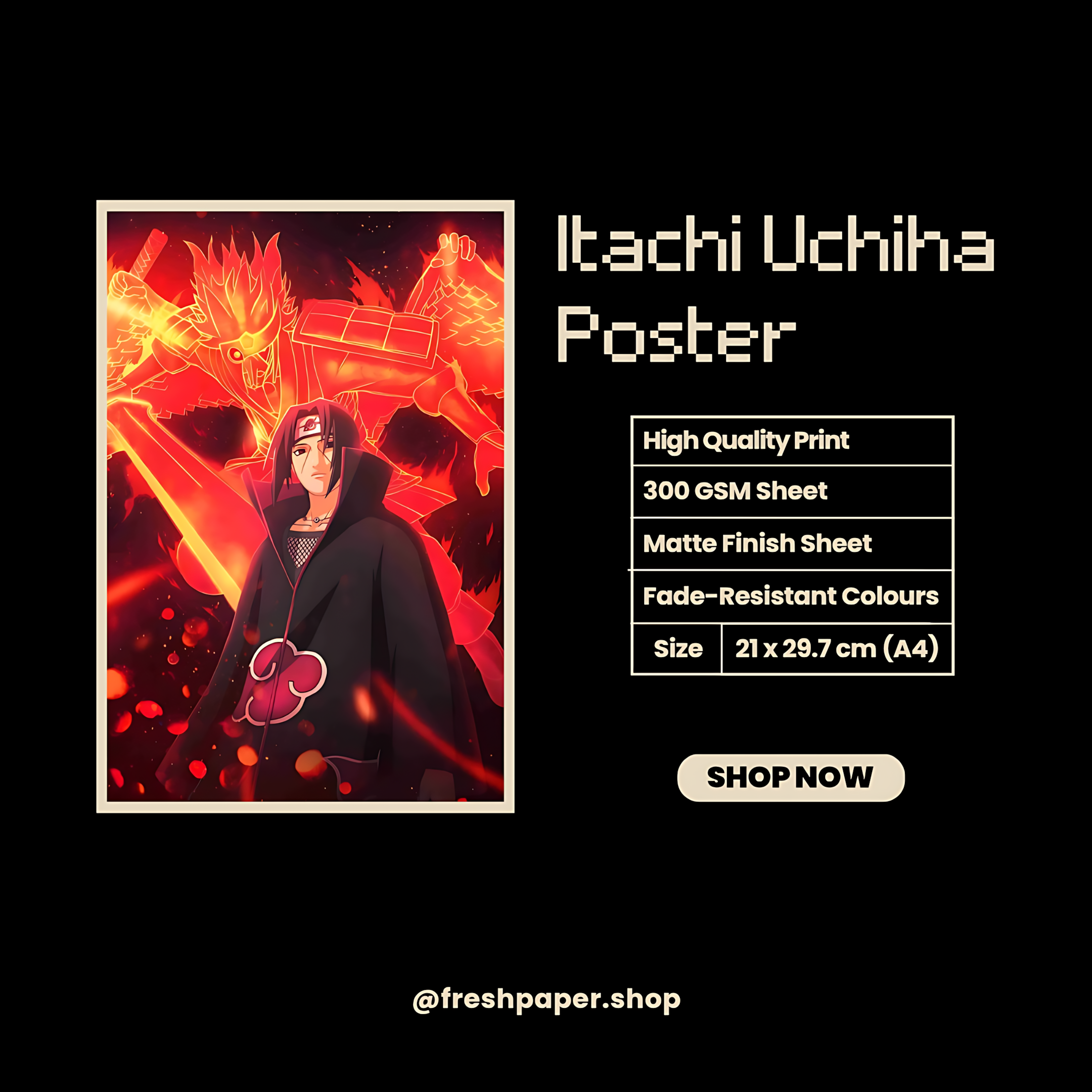 Itachi Uchiha Poster #4 | Naruto | Anime