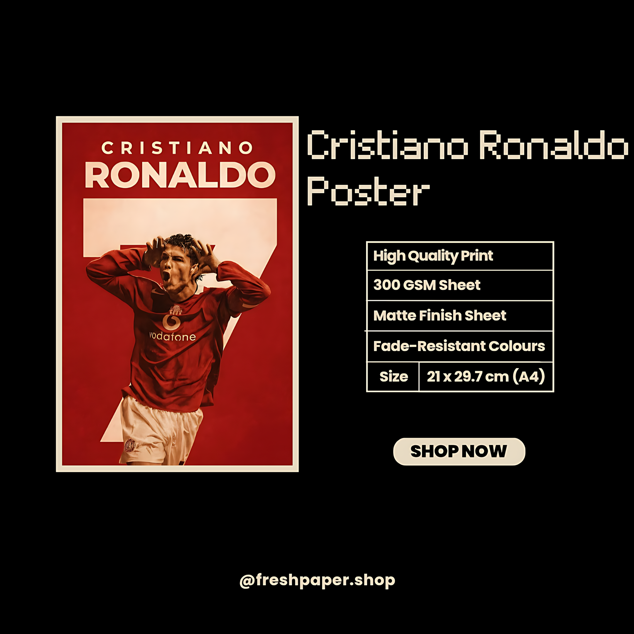 Christiano Ronaldo Poster #5 | Football | Sports