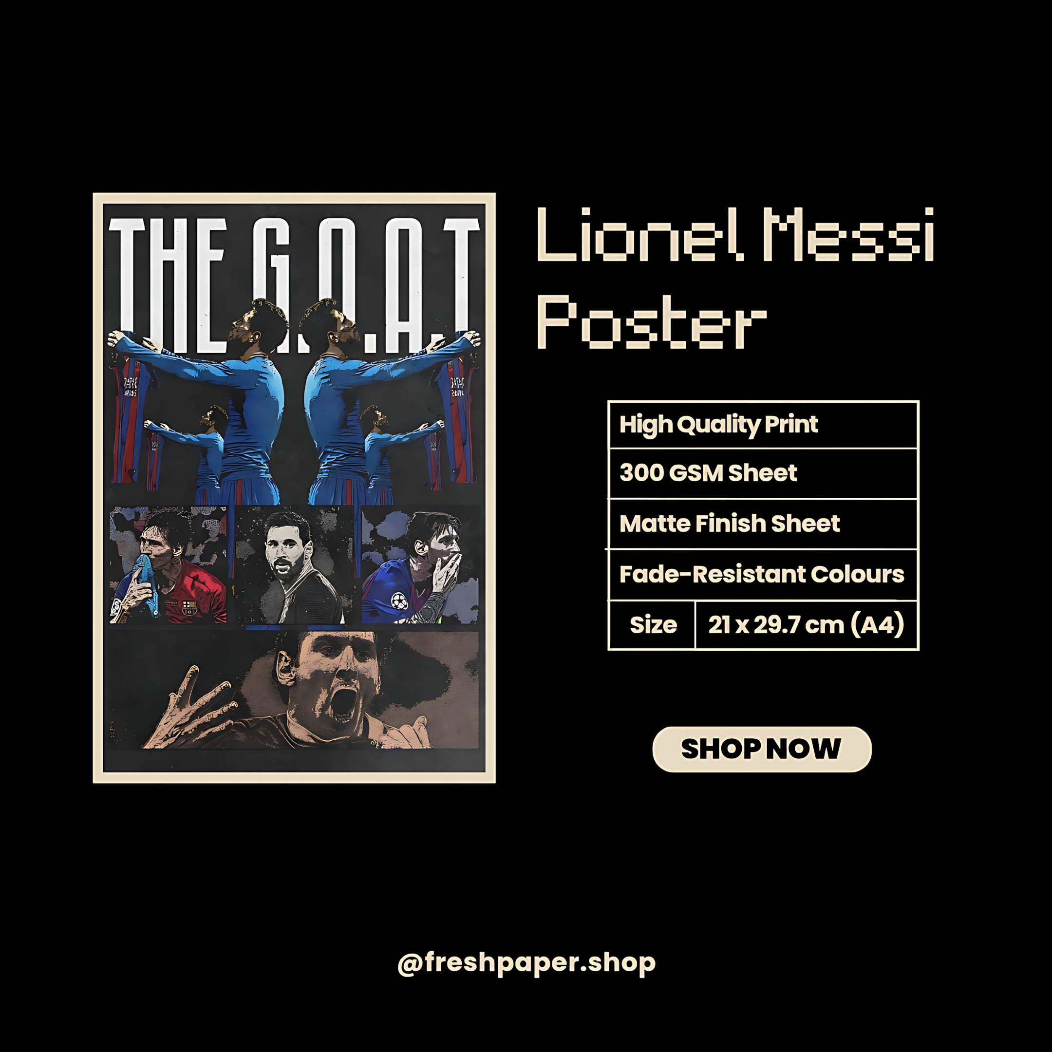 Lionel Messi Poster #5 | Football | Sports