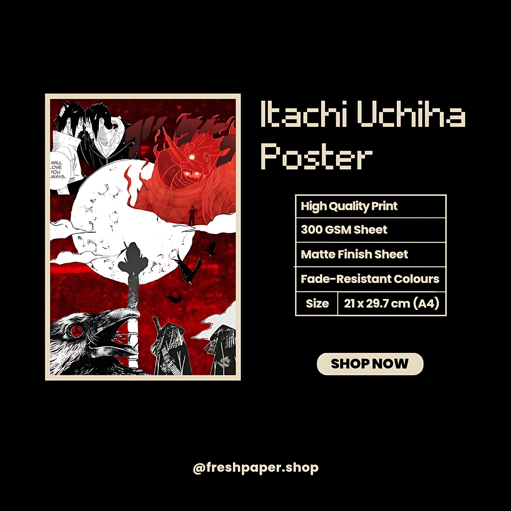 Itachi Uchiha Poster #6 | Naruto | Anime